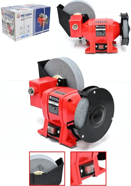 MD150-200ZT Elektrikli Taşlama Makinesi 250W Çarkmotoruzımpara 2950RPM Balta Bıçak Bileme