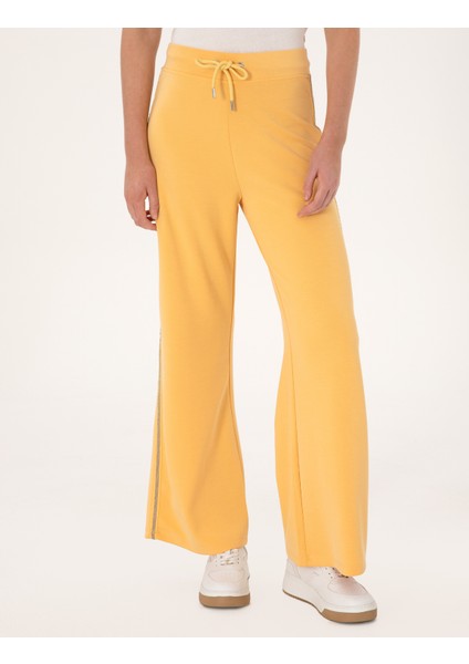 Kadın Sarı Flare Fit Modal Karışımlı Eşofman Altı 50301405-VR044 fiyatları