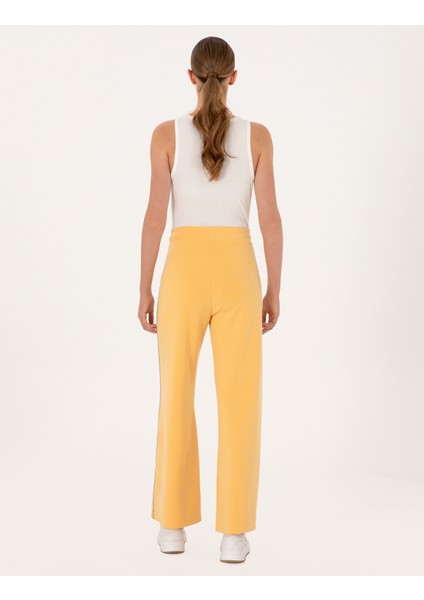 Kadın Sarı Flare Fit Modal Karışımlı Eşofman Altı 50301405-VR044 fırsatları