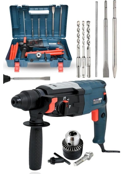 MUR-HLT005 900W Metal Şanzıman Darbeli Matkap Kırıcı Delici Hilti 2-28MM