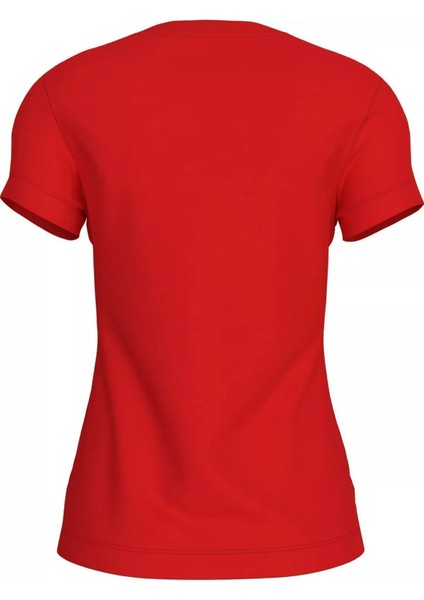 Kadın Ck Instıtutıonal Logo 2-Pack Tee T-Shirt - Kırmızı fırsatları