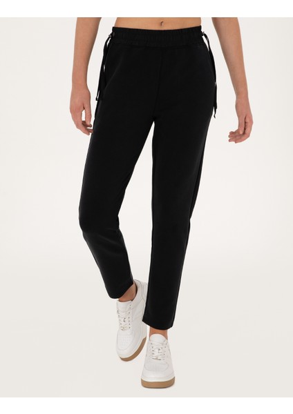 Kadın Siyah Regular Fit Modal Karışımlı Eşofman Altı 50306570-VR046 fiyatları
