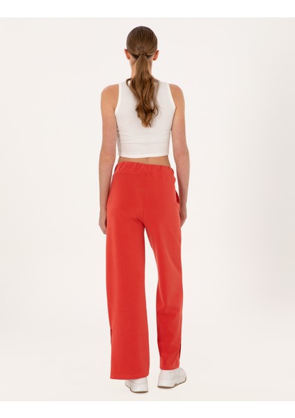 Kadın Kırmızı Loose Fit Modal Karışımlı Eşofman Altı 50301424-VR030 fırsatları