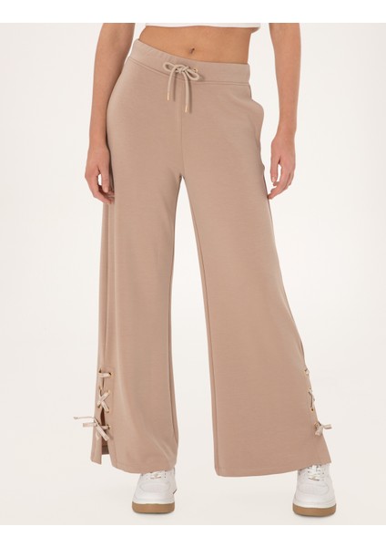 Kadın Bej Flare Fit Modal Karışımlı Eşofman Altı 50301431-VR011 fiyatları