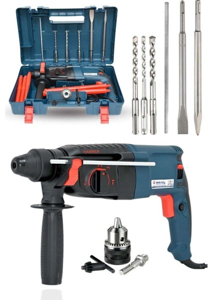 MUR-HLT004 800W Metal Şanzıman Darbeli Matkap Kırıcı Delici Hilti 2-26MM