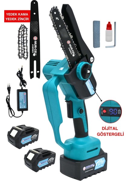 21V 3A Kömürsüz Dijital Göstergeli Dal Budama Testere Makas Teleskopik Uzatma Kolu modelleri