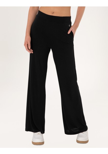 Kadın Siyah Loose Fit Modal Karışımlı Eşofman Altı 50301443-VR046 fiyatları