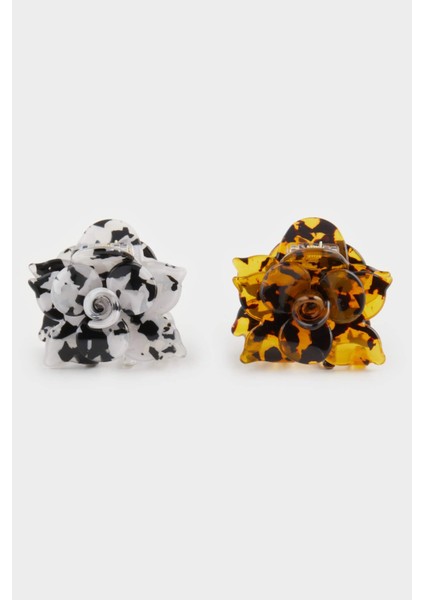 Kadın 2'li Çiçek Mandal Toka F0759AXNS