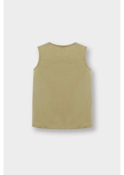 Erkek Bebek Bisiklet Yaka Palmiye Desenli Atlet E2341A525HS modelleri