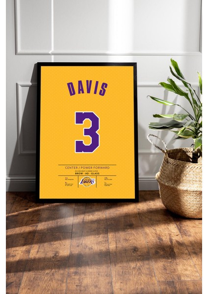 Anthony Davis Forma Çerçeveli Tablo - Nba Los Angeles Lakers Jersey fiyatları