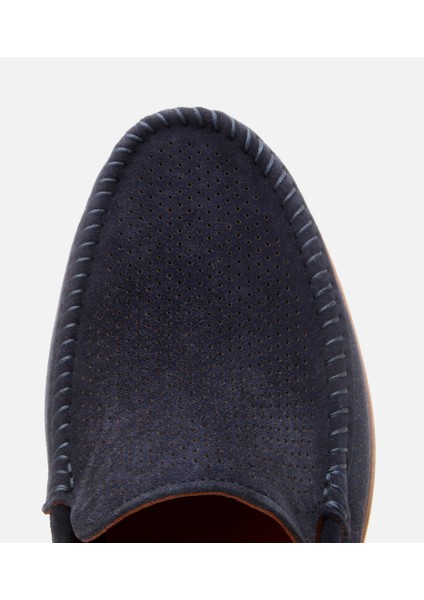 02AYH302980A680 ERKEK Süet Deri Lacivert Hafif Tabanlı Loafer