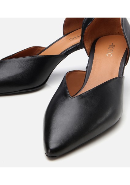 01AYH304200A100 KADIN Deri Siyah Ince Topuklu Stiletto modelleri