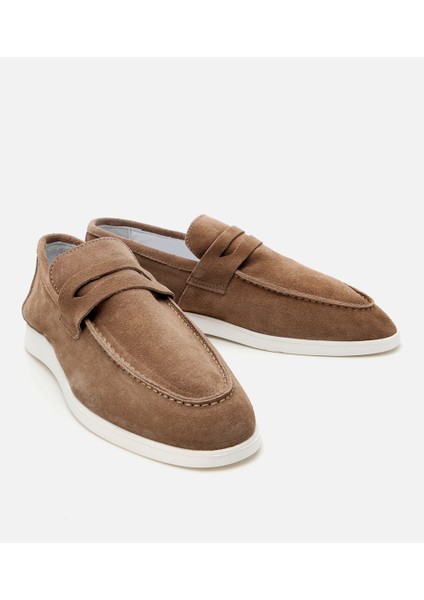 02AYH305140A450 ERKEK Süet Deri Vizon Yumuşak Dokulu Loafer