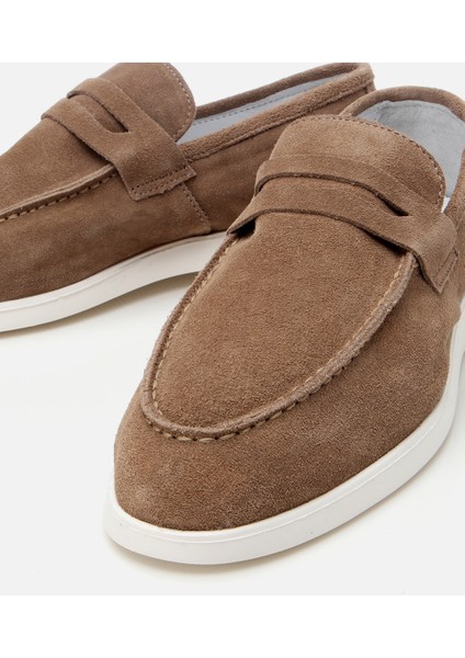 02AYH305140A450 ERKEK Süet Deri Vizon Yumuşak Dokulu Loafer