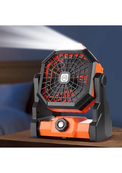 Mini Şarjlı Ledli Kare Fan