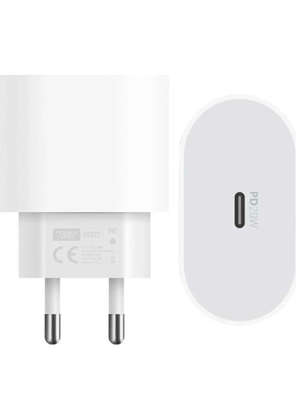 20 Watt Type-C Şarj Başlık Adaptörü + Kablo Seti (Apple 15 Pro-Promax Uyumlu) (5047)