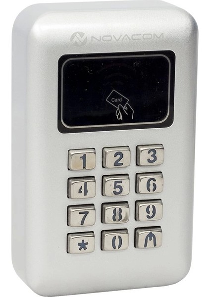 Novacom NC-MS03WP Metal Şifrematik Okuyucu Su Geçirmez (Pin+Prox) (5047)