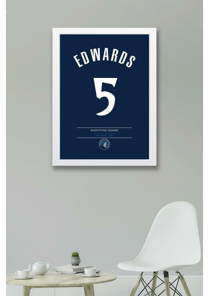 Anthony Edwards Çerçeveli Tablo - Basketbol Nba Posteri Tablo fiyatları