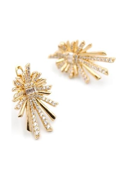 Taşlı Küpe - Rose