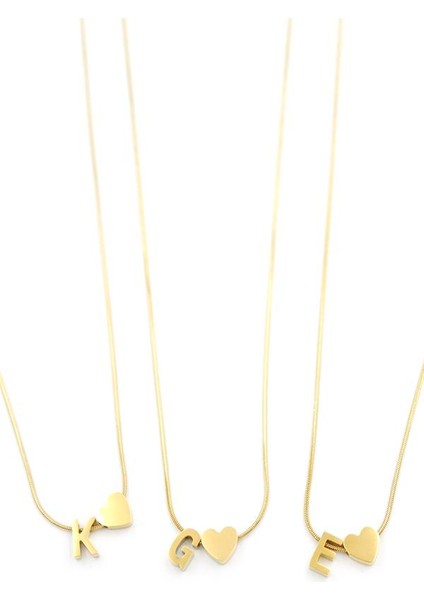 24'lü Kalp Harf Kolye - Altın fiyatları