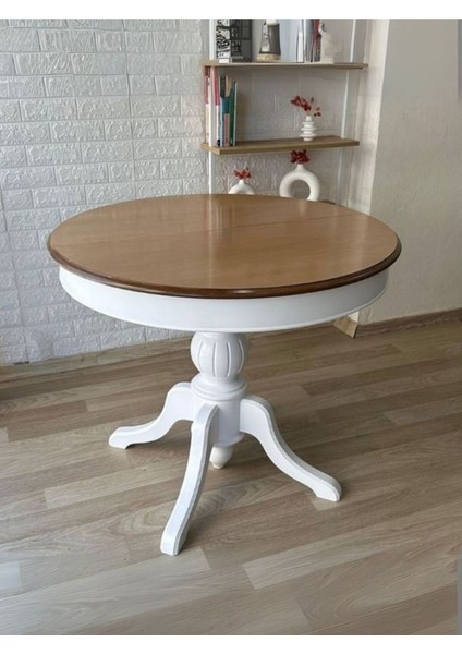 Lindon Baba Ayak Yuvarlak Açılır Masa 120X120