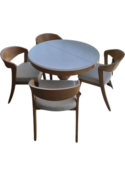 Lindon Baba Ayak Yuvarlak Açılır Masa 100X100 fırsatları