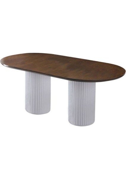 Liora Iskandinav Oval Natural Ahşap Bohem Masa 90X200 fiyatları