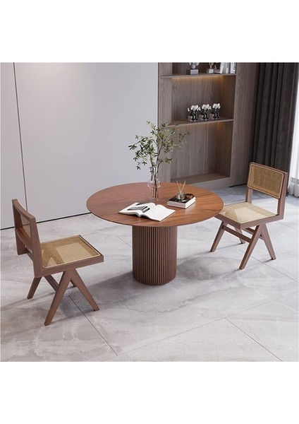 Breeze Yuvarlak Ahşap Bohem Masa 100X100 modelleri