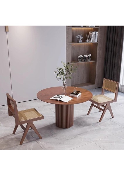 Breeze Yuvarlak Ahşap Bohem Masa 100X100 fırsatları