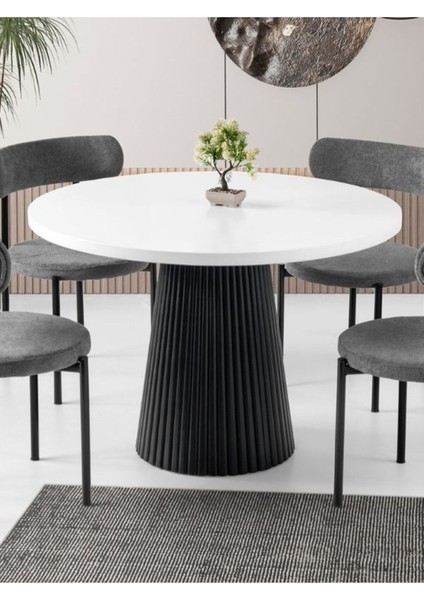 Milas Natural Ahşap Bohem Yemek Masası 130X130 indirimleri