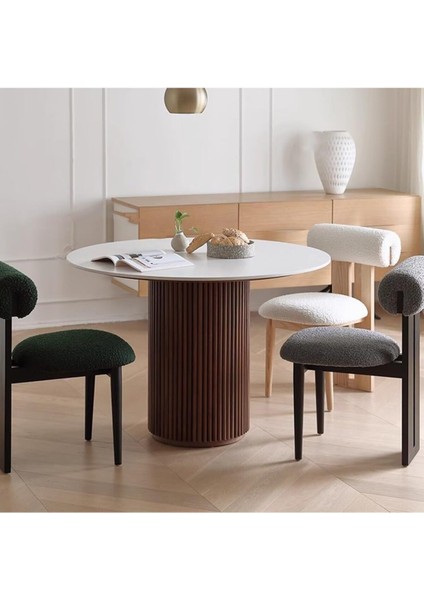 Vintage Yuvarlak Ahşap Bohem Masa 130X130 fırsatları