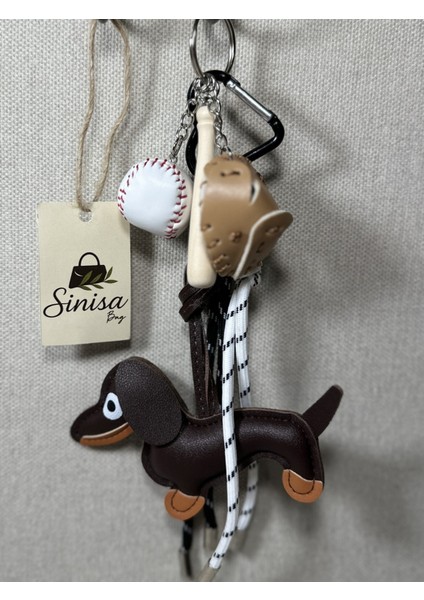 Sevimli Köpek Figürlü Çanta Süsü, Anahtarlık Charm