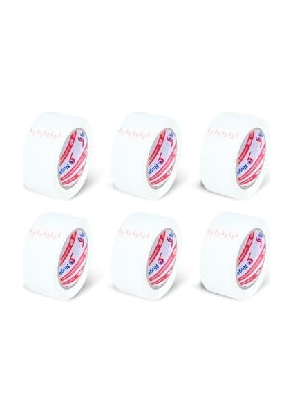45 mm x 100 mt Beyaz Koli Bandı 6 Adet