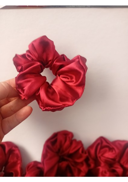 Kına Nişan Düğün - Lastikli Simit Bordo Saten 20 Li Scrunchie Toka Seti Nedime Hediyesi Kına fiyatları