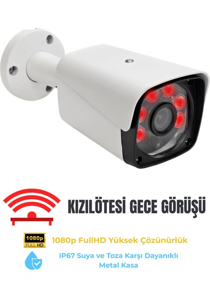 Exitcam B220-R Ir Gece Görüşlü Metal Kamera – 1080P Fullhd