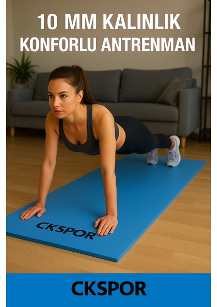 10 mm Pilates Yoga Minderi Spor Pilates Egzersiz Matı