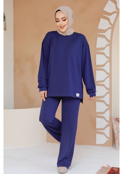 Lacivert Tesettür Ikili Takım 30187L