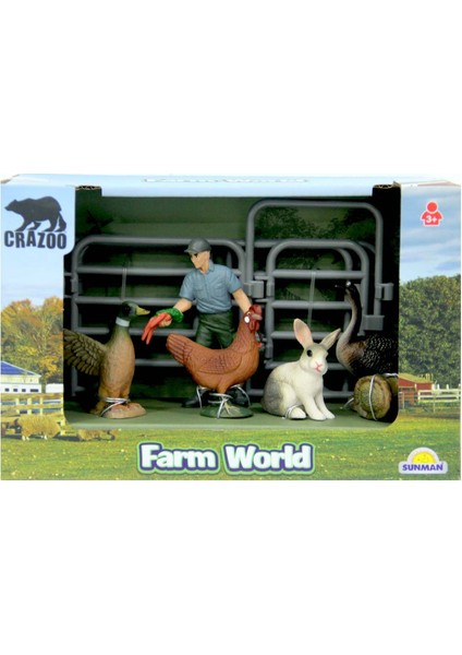 Farm World Çiftlik Hayvanları Küçük Oyun Seti - 1 Adet
