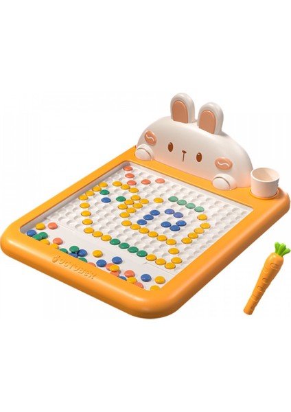 Manyetik Kodlama Oyuncağı Çizim Tahtasında Boncuk Havuç Kalem Montessori Erken Eğitim Tableti Tavşan fiyatları