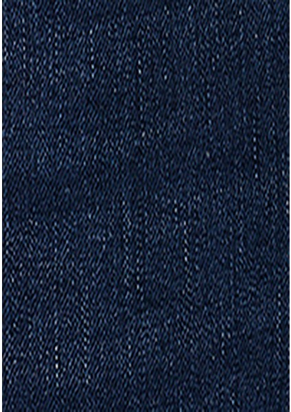 Slim Fit Orta Bel Düz Paça Kadın Indigo Jean Pantolon