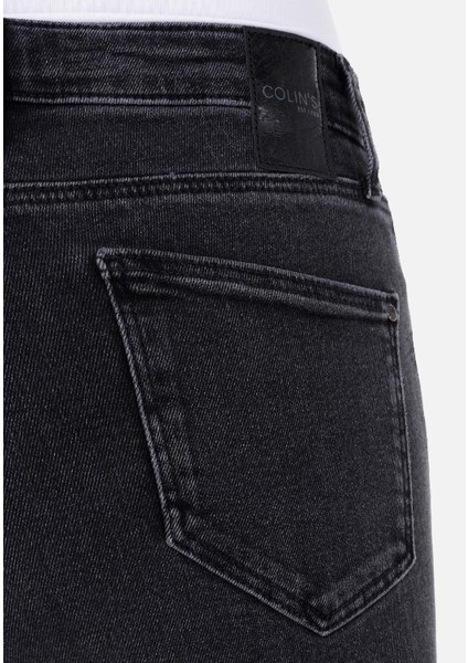 Slim Fit Kadın Siyah Jean Pantolon