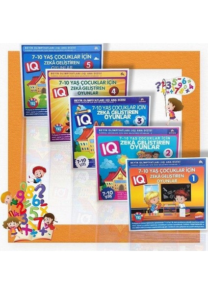 7 10 Yaş ve Üstü Çocuklar Için Zeka Geliştiren Oyunlar 5 Kitap Takım