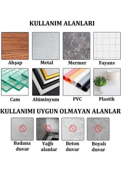 2 Adet 2 Metre 18 mm Çift Taraflı Şeffaf Silikon Bant Güçlü Yapıştırıcı Montaj Bandı Toplam 4 Metre