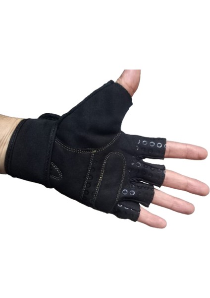 Ağırlık Body Fitnes ve Dambıl Halter Fitness Eldiveni Bilek Kurumalı