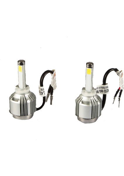 H27 Tip LED Far Ampulü Çift Renk Mavi/beyaz 36W-4800LM-12V Güçlü Işık