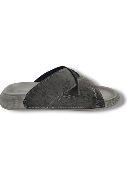 16387-25 Deri Anatomik Çapraz Bant Erkek Terlik modelleri