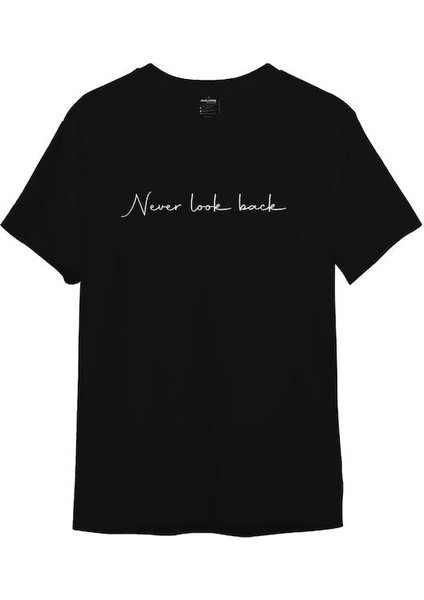 Never Look Back Tişört - Siyah