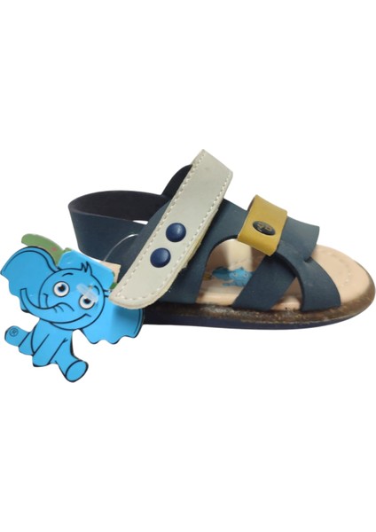 Şirinbebe 1695-20 Anatomik Tek Cirtli Erkek Çocuk Sandalet Lacivert Sari 18-20 fiyatları