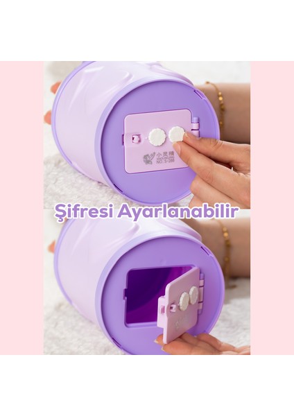 044-1 Pvc Şifreli Kilitli Unicorn Kumbara Lila 11X18,5CM fırsatları