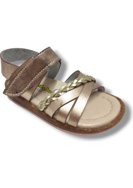 Şirinbebe 1714-20 Çapraz Örgü Şerit Cırt Kız Çocuk Sandalet 21-25